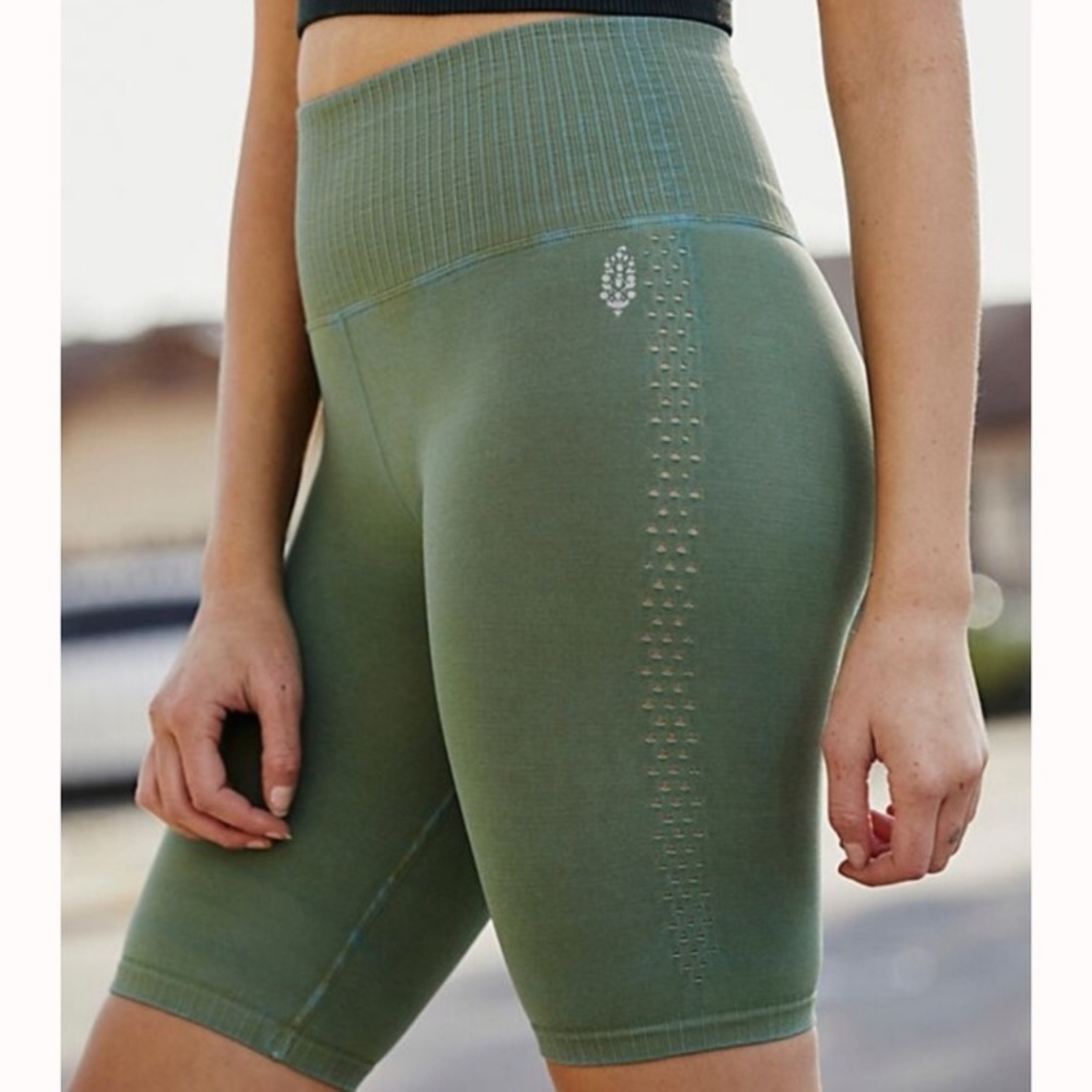 NWOT Free People 🌱 Good Karma bike shorts